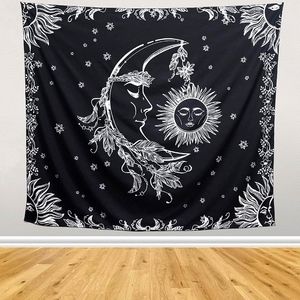 Sun And Moon Wall Tapestry